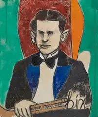 Richard Marshall Merkin, Bix, oil on canvas