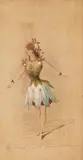 Luigi Bartezago, Four Drawings of Costume Designs for the Theatre