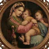 Carmine A. Carbone, Copy After Raphael's Madonna della Sedia, oil on canvas