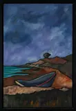 Michael McGuire, Stranded Dory, oil on canvas