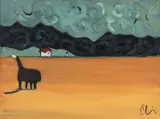 Nicoletta Poli, Cloudy, oil on canvas