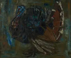 Henri Plisson, Le Dindon, oil on canvas