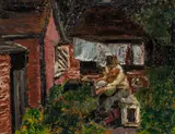 British School, Two Paintings Attributed to Anthony Wyatt:, mixed media on board