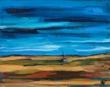 Michael McGuire, Stranded, oil on canvas