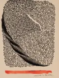 Michio Ihara, Abstract line drawing, ink on paper
