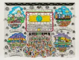 $ Money Makes the World Go Around by Charles Fazzino, three-dimensional serigraph construction printed on museum board, sold May 2023
