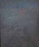 György Kepes, Black Rectangle, oil and sand on canvas