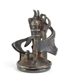 Fausto Maria Franchi, Solid silver Brutalist sculpture, depicting a contemporary abstract sculpture