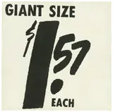 $ 1.57 Giant Size by Andy Warhol, 1963, Serigrafie auf Schallplattenhülle (mit Schallplatte), sold Nov 2017