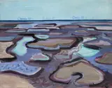Eduard Bargheer, Wattlandschaft, 1938, Öl auf Leinwand