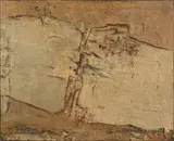 Karl Fred Dahmen, Ohne Titel, 1961, Mischtechnik auf Leinwand