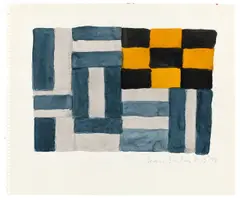 8.15.92 by Sean Scully, 1992, Aquarell über Bleistift auf genarbtem festen Velin (aus einem Zeichenblock), sold May 2014