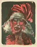 Otto Dix, Leonie, 1923, Farblithographie auf Bütten