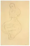 Gustav Klimt, Sitzender Halbakt