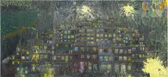 Ouyang Chun, Soul and Flesh - Trio, 2011, oil on canvas, triptych