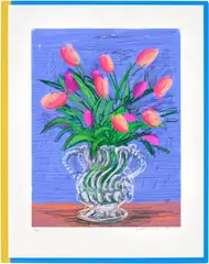 David Hockney, Untitled No. 346, from A Bigger Book: Art Edition B, 2010, (i) iPad drawing printed on archival paper (ii) A Bigger Book numbered '0255' with an adjustable bookstand by Marc Newson (iii) an illustrated 680-page chronology book
