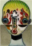 Izumi Katō, Untitled, 2018, oil on canvas, in two parts
