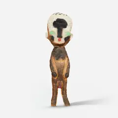 Untitled by Izumi Katō, 2005, wood, acrylic, charcoal and silicon, offered Sep 2026