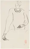 Sanyu, Sans titre, ink on paper