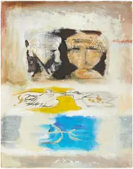 Kazu Wakita, The Old Couple, oil on canvas