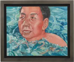 Liu Wei, Swimming, 1993, oil on canvas