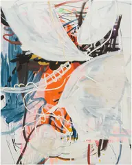 Xiyao Wang, White Waves, 2018, acrylic and oil on canvas