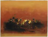 Cheong Soo Pieng, The Red Tone, 1962, oil on canvas