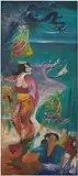 Hendra Gunawan, Melasti di Ubud, 1981, oil on canvas
