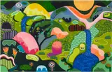 Glendon Cordell, Super Moon, 2024, acrylic on canvas