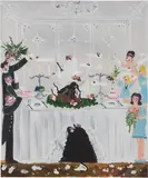 Oh de Laval, The Argument, 2020, acrylic on canvas