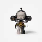 Mega α Skullpanda 1000% Guo Pei - Alternate Universe · Gilded Version, Guo Pei X POP MART, 2026, ABS, PVC, PC, Mulberry silk, Hardware, Zirconium and Polyester Fiber