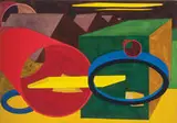 Al Held, Hudson 14, 1989, Watercolor on paper
