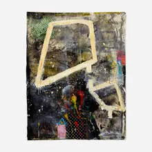 Robert Baribeau, Untitled, 1998, acrylic, oil and collage on paper