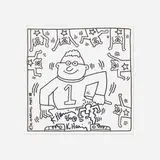 Keith Haring, Coloring Book with Original Illustration, 1985, 20 bound offset lithographs
