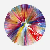 Circle Spin Painting by Damien Hirst, 2009, acrylic on paper, sold Jun 2021
