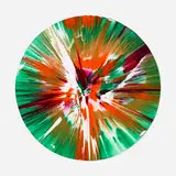 Circle Spin Painting by Damien Hirst, 2009, acrylic on paper, sold Jun 2021