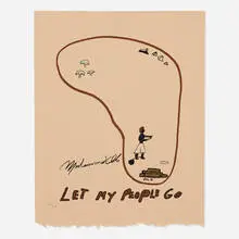 Muhammad Ali, Let My People Go, 1979, offset lithograph on paper