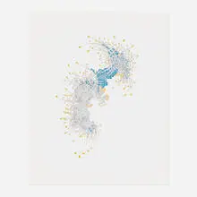 Daniel Zeller, Untitled (Containment Study #2), ink on paper
