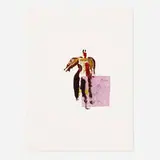 Ralph Lemon, Untitled, 1995, lithograph, paper, graphite and mixed media, collage on paper