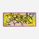 Rammellzee, Queen, 1989, mixed media on paper