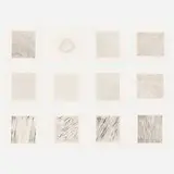 Marcia Hafif, Untitled (suite of twelve works), 1984, etching