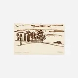 Steve Poleskie, Kutztown, 1979, ink on paper