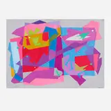 Rolph Scarlett, Cool-Color Abstraction, gouache on paper