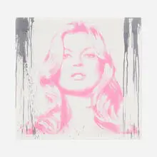 Kate Moss by Thierry Guetta, c. 2018, mixed media and glitter on paper, sold Jun 2021