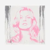 Thierry Guetta, Kate Moss, c. 2018, mixed media and glitter on paper
