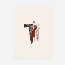 Ralph Lemon, Untitled, 1995, lithograph, paper, gouache and mixed media collage on paper