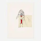 Ralph Lemon, Untitled, 1995, lithograph, paper, gouache and mixed media collage on paper