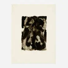 Bill Jensen, Watercolor for Heavy Painting, 1973, ink on paper