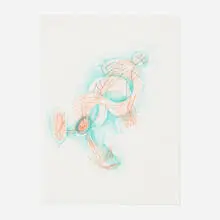 Elizabeth Murray, Untitled, 1985, colored pencil on graph paper