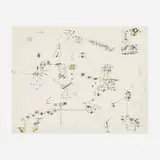 Gianfranco Baruchello, Untitled, ink and enamel on paper and glass
